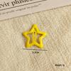 Dopamine Color Star Hair Clips: Cute Five-Pointed BB Clips for Bangs & Stray Hairs