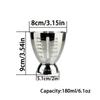 Stainless Steel Egg-shaped Jigger with Unit Markings Featuring Clear Graduations for Easy and Precise Measurement