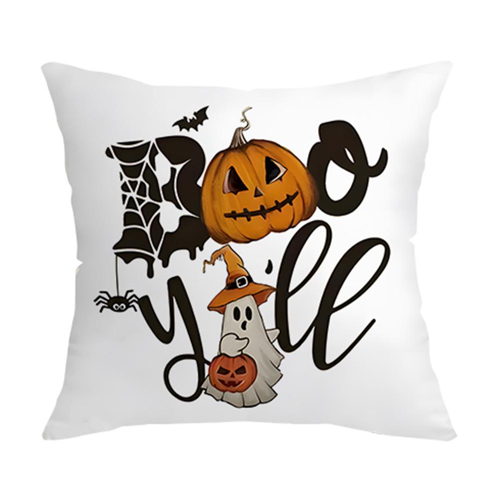 New Digital Printing Pillow Case Nordic Halloween Ghost Truck Bat Decorative Cushion Pillow Case