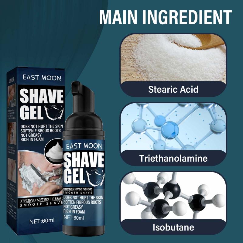 50Ml Aloe Shaving Mousse For Men Keep Refresh Comfortable Softening Beard Not Irritaing Deep Cleaning Shave Skin Care Cream