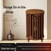 Banqueta Sólida de Madeira Empilhável Seis em Um com Rodízios para Uso Doméstico - Fácil Armazenamento, Perfeita para Sala de Jantar e Assentos Extras.
