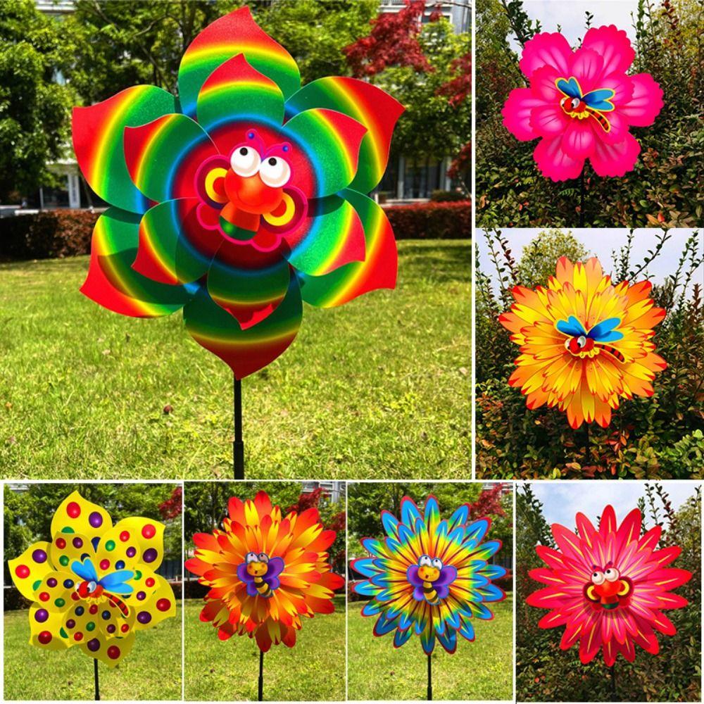 Double/Single layered Hot Air Balloon Insect Windmill  Outdoor Party Picnic Decor
