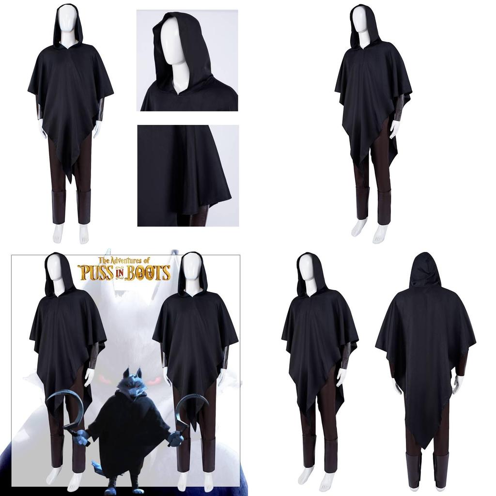 Wysokiej jakości kostium Cosplay Kota w Butach Wilk Śmierci Dla Mężczyzn