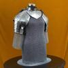 Royal Women's Chainmail Armor Set  Elegant Medieval Battle Gear with Pauldrons Gorget for , Cosplay Historical Reenactments