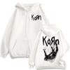 Rock Band Korn The Nothing Album Lynlås Hættetrøje Gotisk Vintage Lynlås Pullovers Mænd Kvinder Afslappet Mode Sweatshirt Streetwear