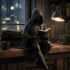 Decoration Reading Men Statue Halloween Desktop Ornaments Creative Skeleton Figurine  Home Decor
