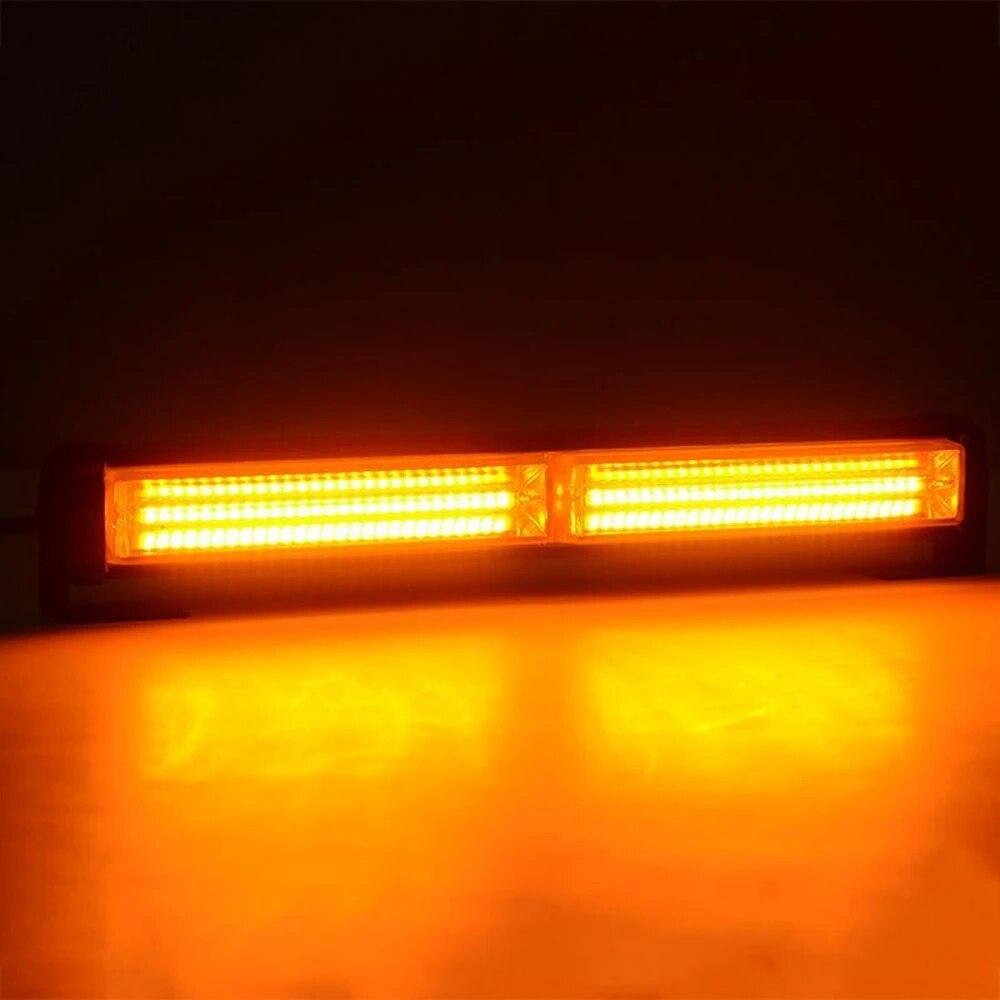 WINDOWS Flash Bar COB LED Strobe Light Bar Police Fireman Lamp Car Truck Flashing Emergency Warning LightBar Yellow Red Blue