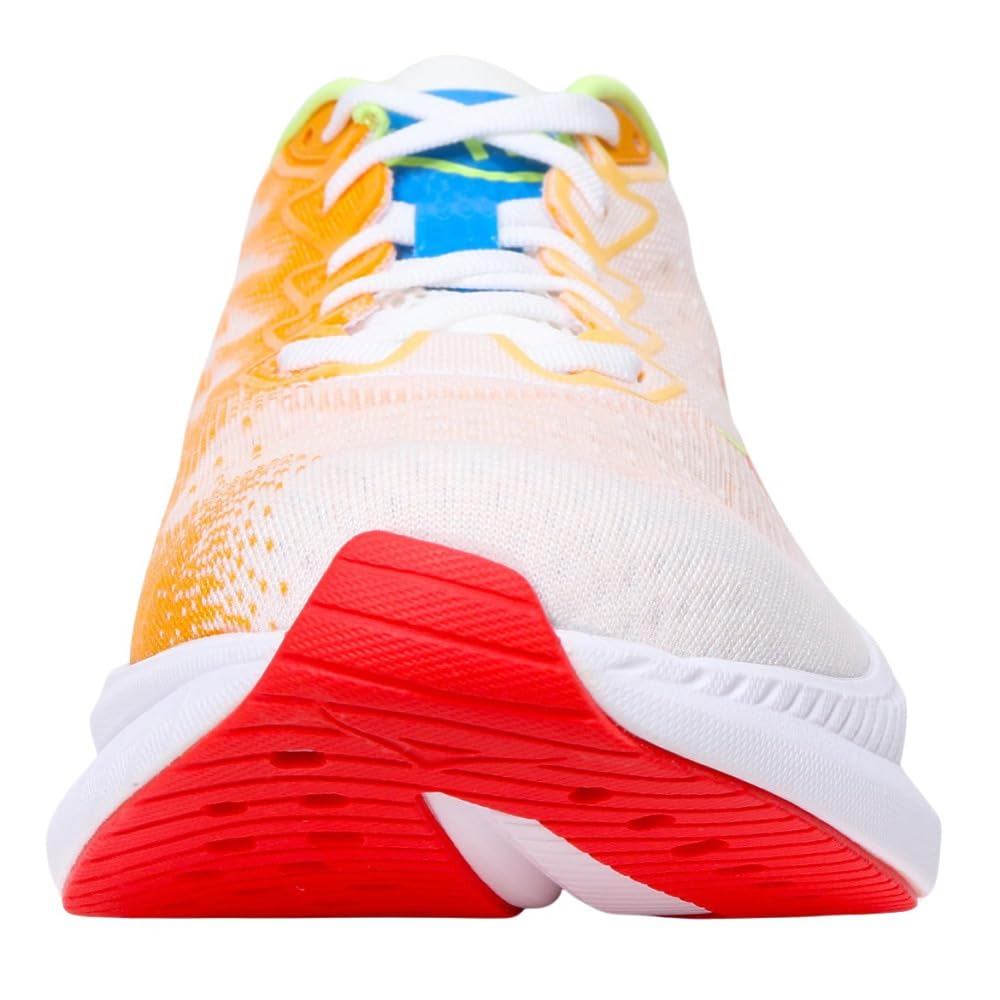HOKA Mach 6 Running White and Orange Training Club Responsive and Shoes, (1147790-WLR), Sneakers, Shoes, Activities, Racing, Lightweight, (White
