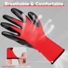 12PCS Safety Work Gloves PU Coated Seamless Knit Industrial Work Labor Gloves Polyurethane Coated Grip for Construction Assembly