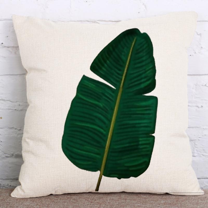 Zelené listy deštného pralesa Povlak na polštář Super měkký Povlak na polštář Pohovka Auto Sada