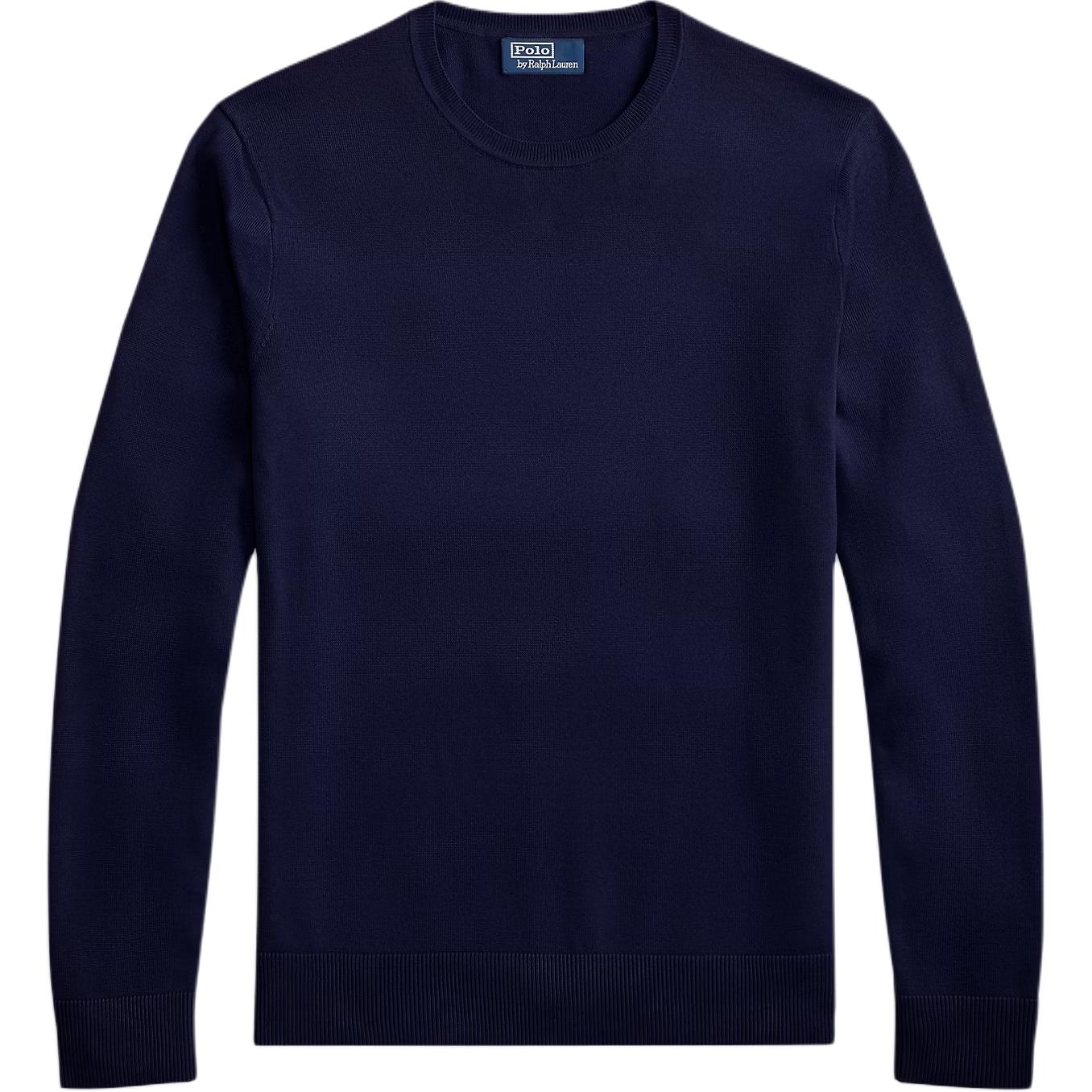 

Polo Ralph Lauren FW25 Хлопковый трикотажный свитер с длинными рукавами и круглым вырезом для мужчин 710981739-001 L