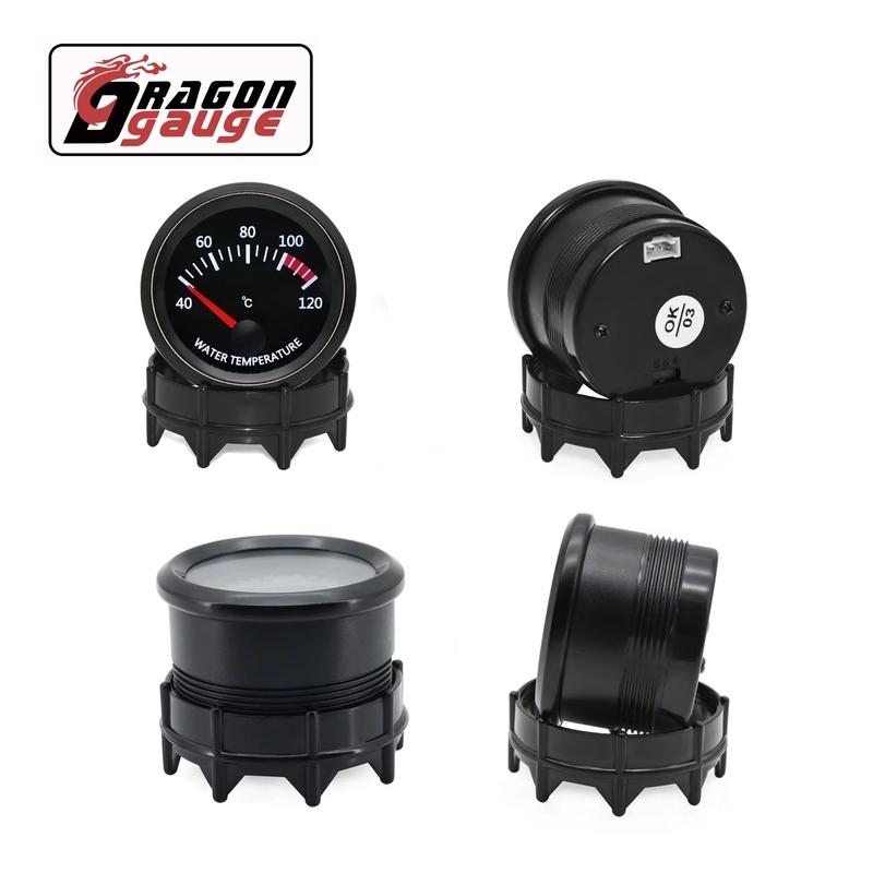 2 Inches 52mm 12V Car Gauge Water Temp Oil Temp Oil Press PSI/Bar Voltmeter Boost Gauge EGT Gauge With Sensor Fit for 12V Car