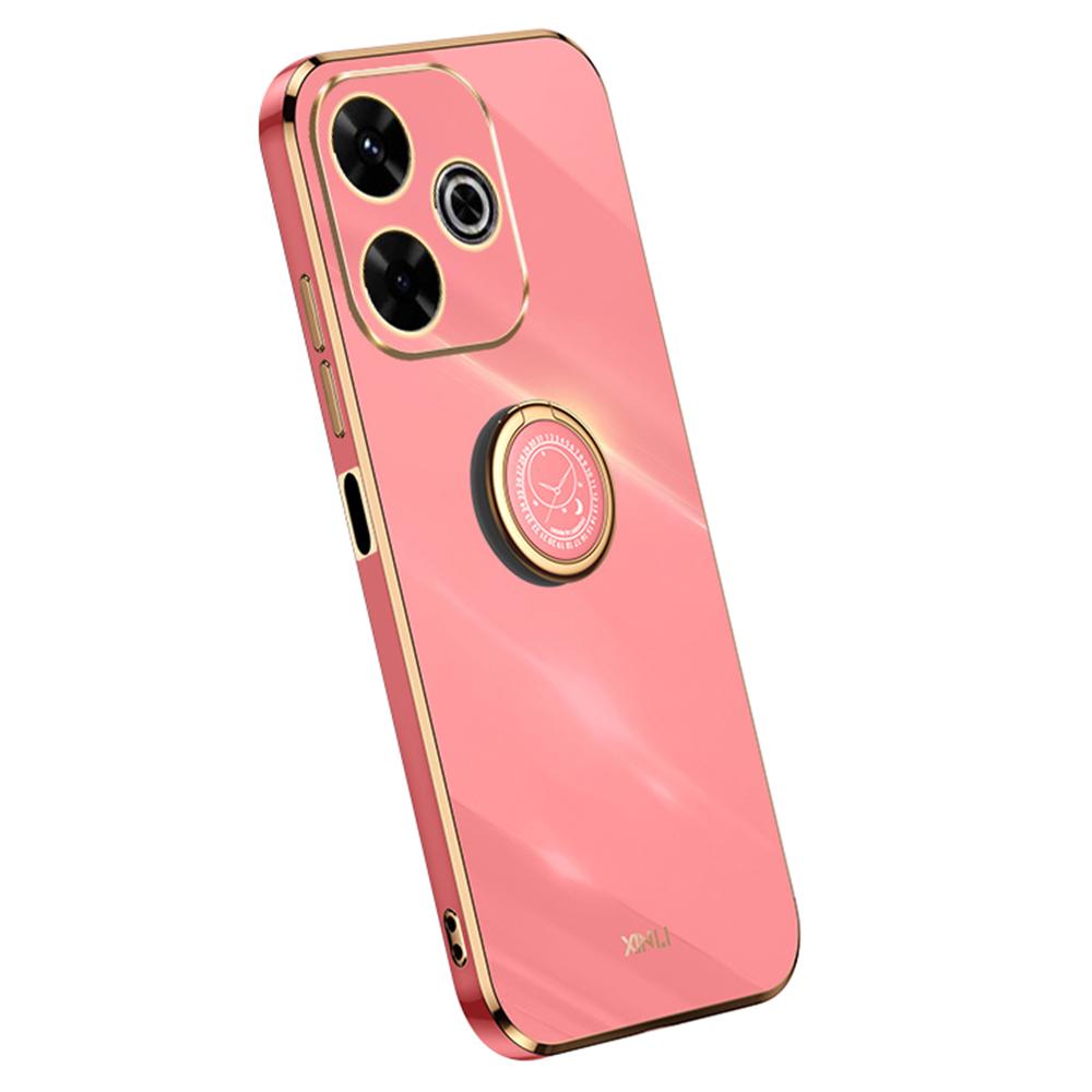 XINLI For Xiaomi Redmi 13 5G/4G Case Ring Kickstand Electroplating TPU Phone Cover