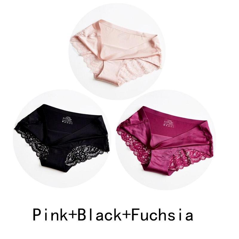 

3 шт./лот, женские бесшовные ажурные трусики, комплект нижнего белья, удобные кружевные трусы с низкой посадкой, женские спортивные трусики, мягкое женское нижнее белье M