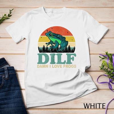 DILF-Sakra miluju žáby Vtipný nápis Milovníci žab-obojživelníků Unisex tričko