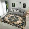 Retro Persian Style Carpet for Living Room Home Decoration Luxury Lounge Rug Soft Bedroom Carpet Non-slip Bedside Mats Washable