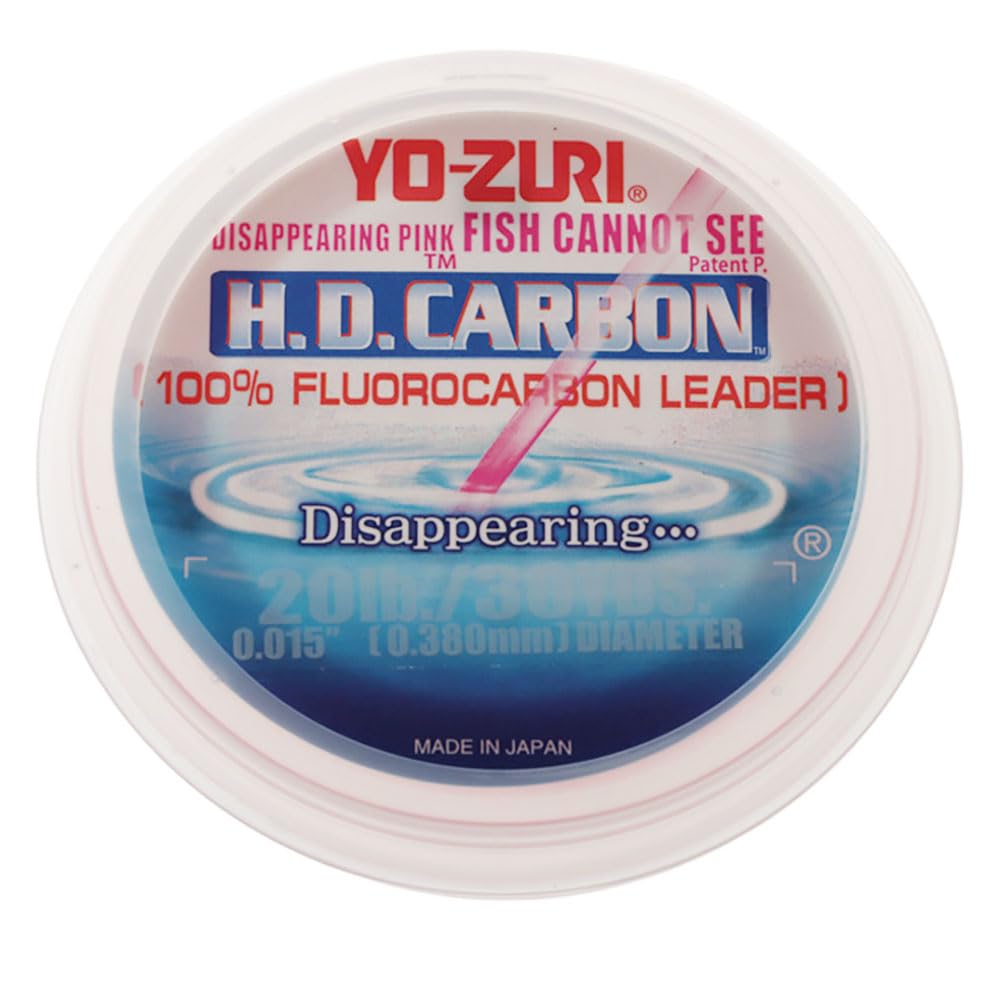 Fluorocarbon Line Carbon Fluoro Leader 30YDS20Lbs Pink YO-ZURI H.D. Color