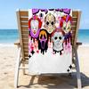 Ultra-Soft Beach Towel with Halloween horror Theme,Ideal for Pool - Camping, Diving - Perfect Travel Essential, Vibrant Beach Towel.