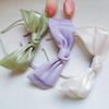 1Pcs Hair Accessories Spring/Summer Girl Glossy Bow Bezel Headband Solid Color Hair Band For Women