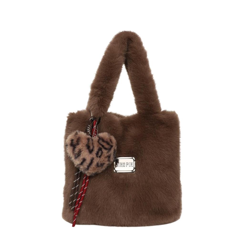 2025 Trendy Women's Plush Underarm Bag - Winter & Autumn Korean Fashion Handbag