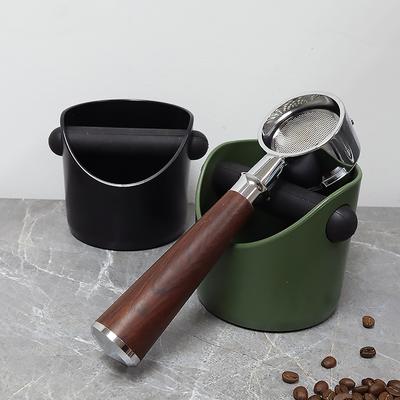 Coffee Knock Box Anti Slip Shock Absorbent Espresso Grounds Container Dump Waste Bin Professional Home Barista Accessories Tools