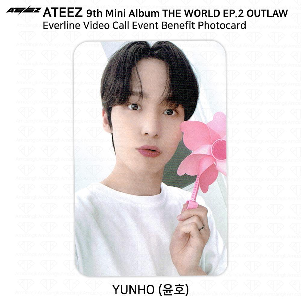 ATEEZ THE WORLD EP.2 OUTLAW Fan Sign Event Benefit Photocard Minirecord Everline
