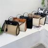 New PU Briefcase Small Square Bag Large Capacity Bag Shoulder Bag