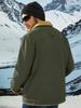 KEFITEVD Thick Military Jacket with Fleece Warm and Thermal Casual Size M Men's Lining, Jacket, Green,