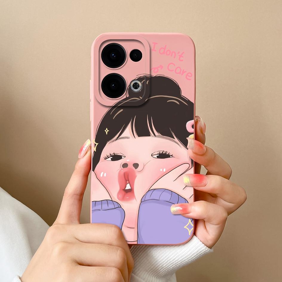 Pentru Oppo Reno13 Pro 12F Realme C75 Realme 14 Pro Plus F27 A3 NFC A40 A40m A60 Huse Drăguț Panda Broască Silicon Lichid Moale Anti-Alunecare Husă Pentru Oppo Carcasă