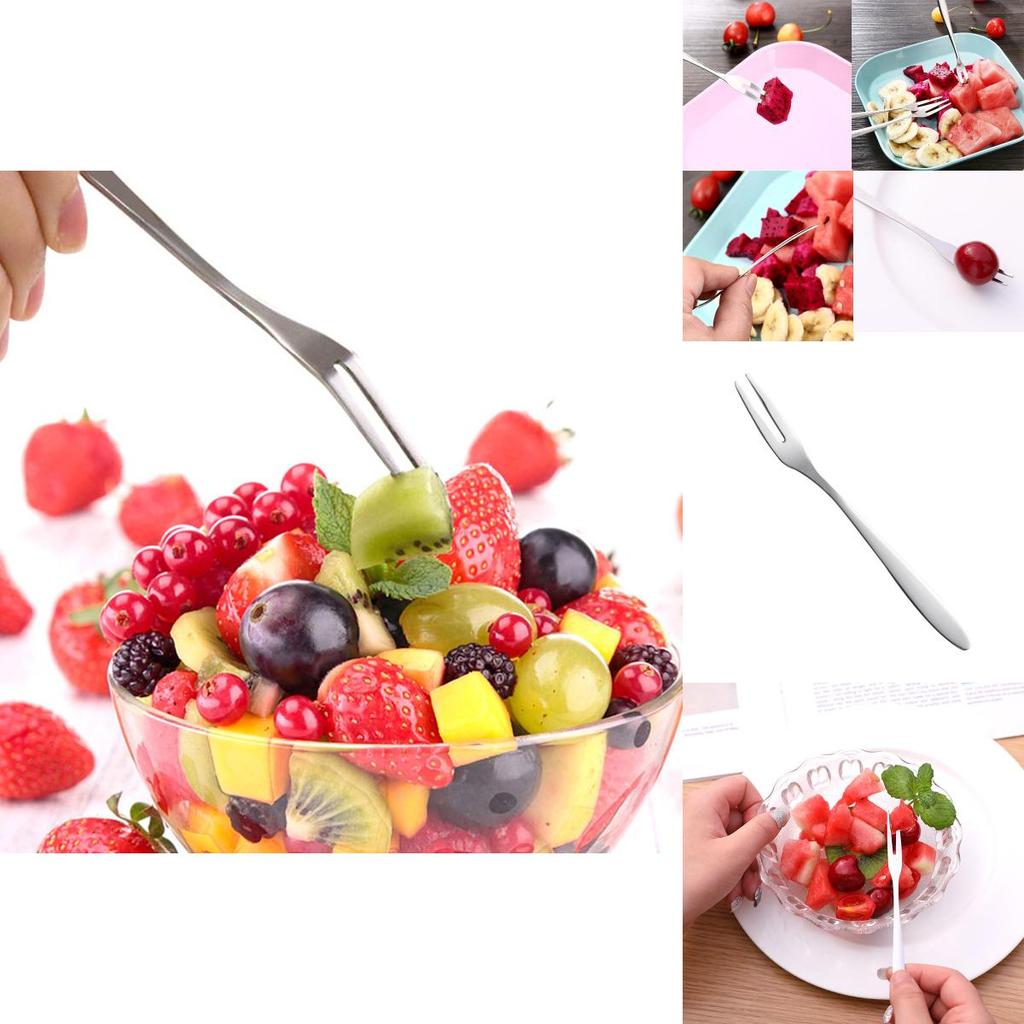 Stainless Steel West Tableware Fruit Forks Elegant Small Sized Snack Cake Dessert Utensils