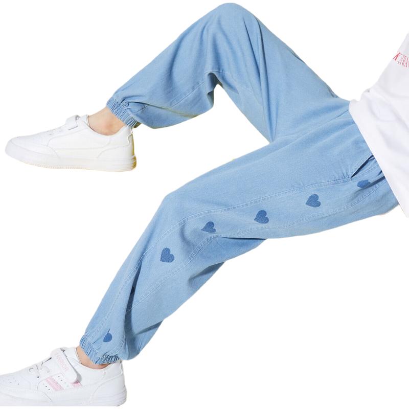 ASK JUNIOR Женские свободные джинсовые брюки 160