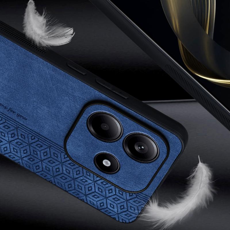New Soft TPU Anti Slip Border Leather Phone Case For Xiaomi 14T 13T Redmi Note 14 14C 13 13C 12 12C 11 Pro Shockproof Back Cover