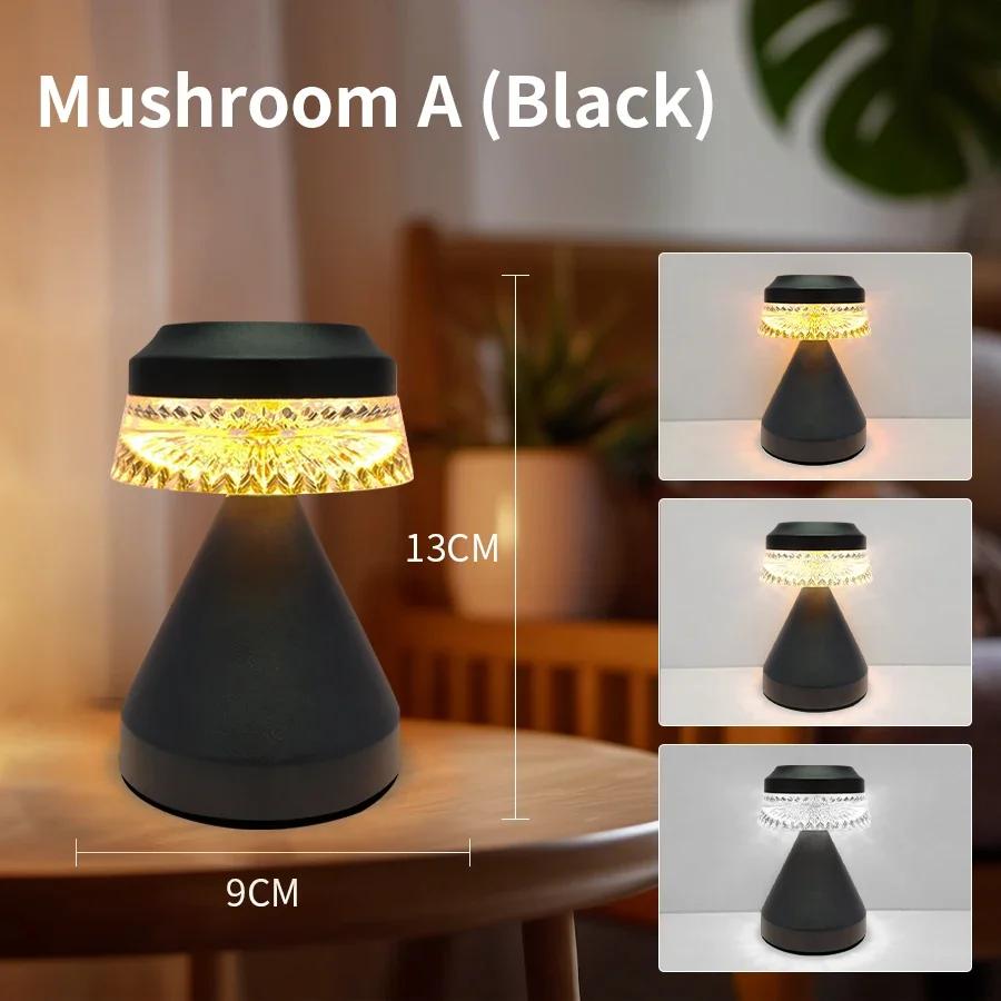 

Mushroom LED Table Lamp Rechargeable Touch Desk Light 3 Color Dimmable For Bedroom Living Room Office Dinner Decor Lighting