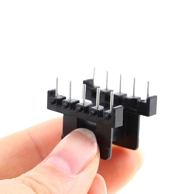 5 Takım Ee25 4Pin 8P 10P Transformatör Makarası Pc40 Ferrit Çekirdek Dikey Yatay