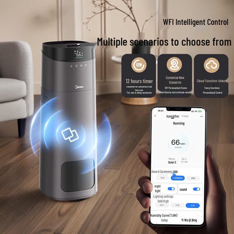 Midea SCK-L160 8L Top-Fill Air Humidifier with AI Control CN plug (adapter included)