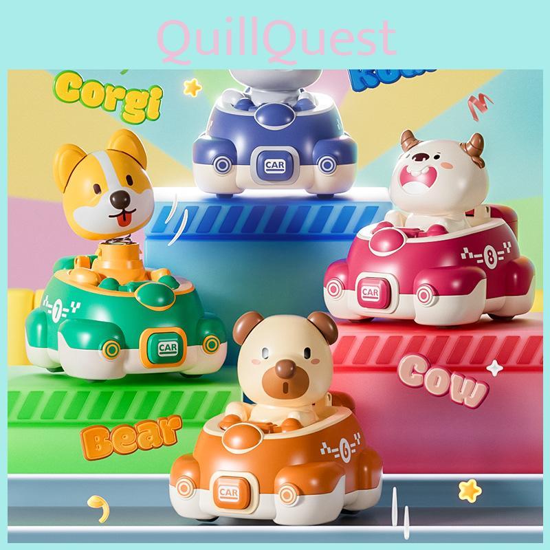 Cartoon Bear Collision Catapult Inertia Toy Car For Kids Development And Fun