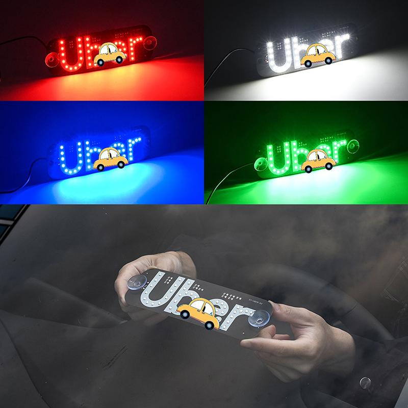 Led Signal Light Taxi Signal Lamp For Lyft Logo Light Usb Led Cab Panel Indicator Lights Signal Lamp Auto Decoration Lamp