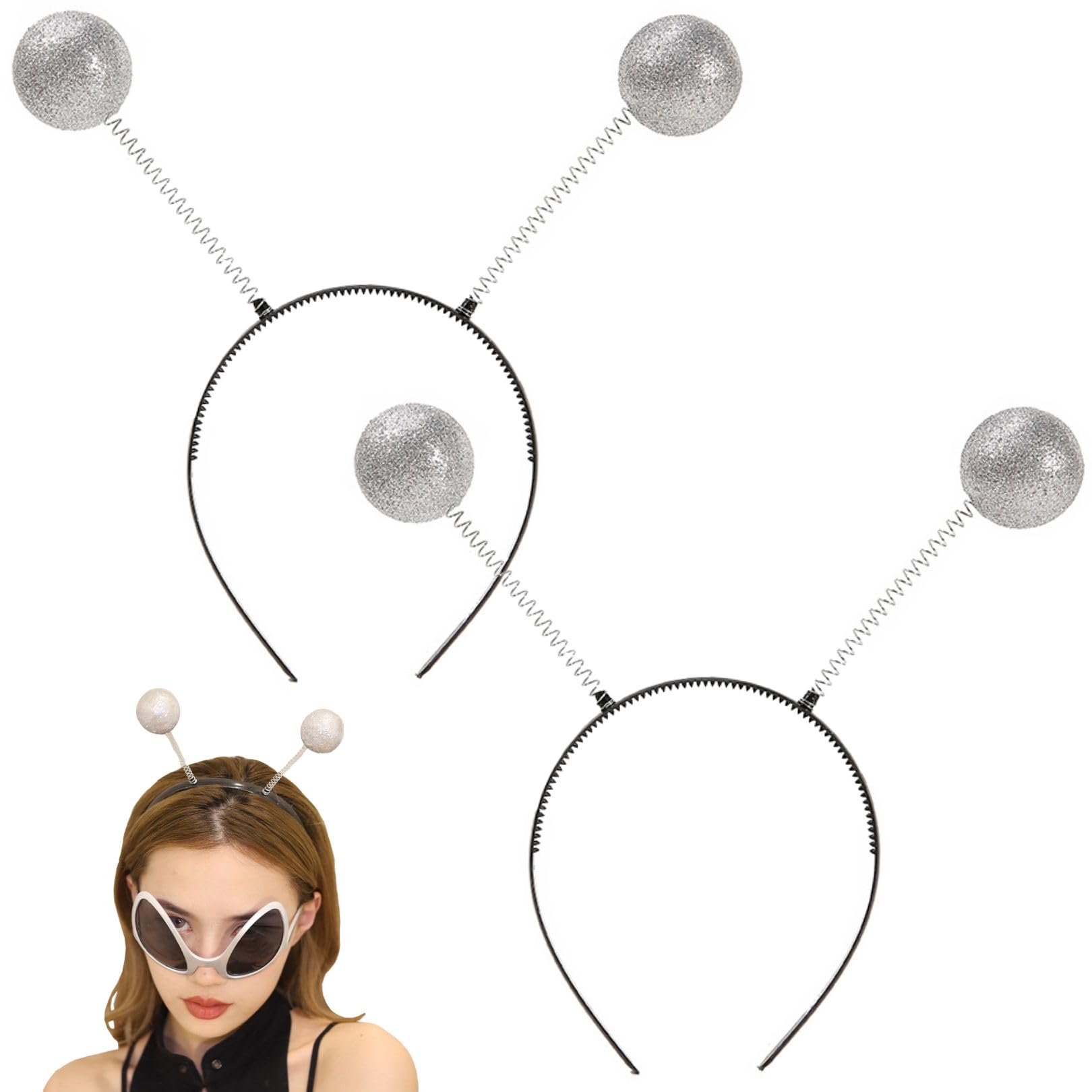 

Ободок с антеннами Маацу, Инопланетянин, Ободок «Космический инопланетянин», Косплей, Хэллоуин, Вечеринка (2 куска)