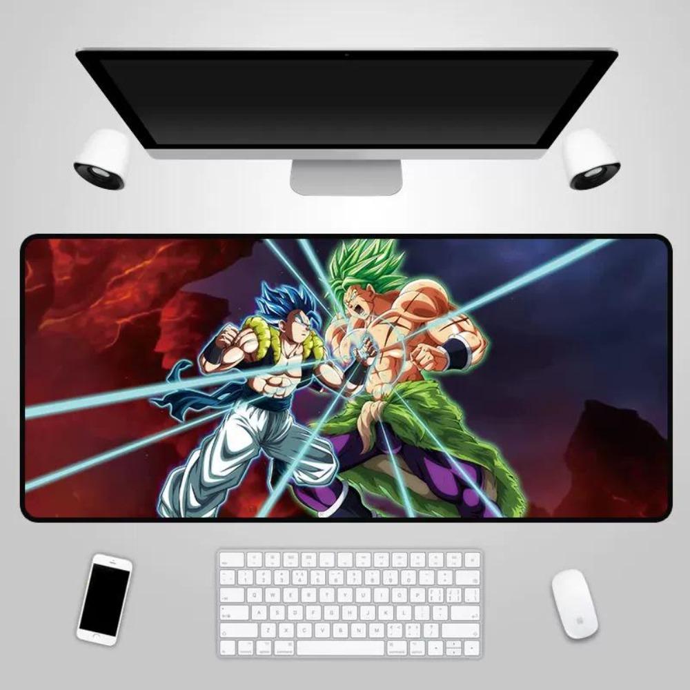 2026 Dragon Ball Leather Mouse Pad Son Goku Printing Pattern Large Size Game Gaming Keyboard Pad Boys Office Animation Non-slip Table Mat