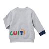 MIKIHOUSE HOT BISCUITS Sweatshirt for Boys and Size Girls, Gray, 110cm, 73-5601-495