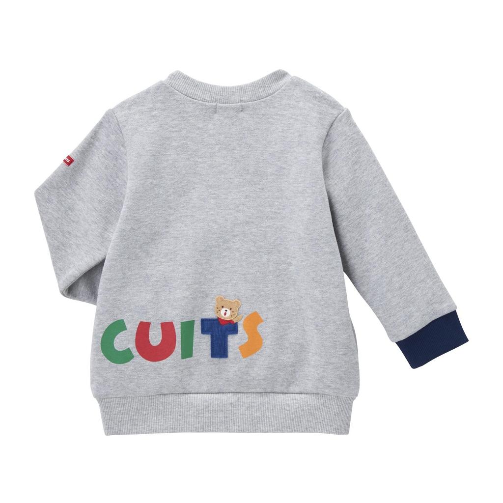 MIKIHOUSE HOT BISCUITS Sweatshirt for Boys and Size Girls, Gray, 110cm, 73-5601-495