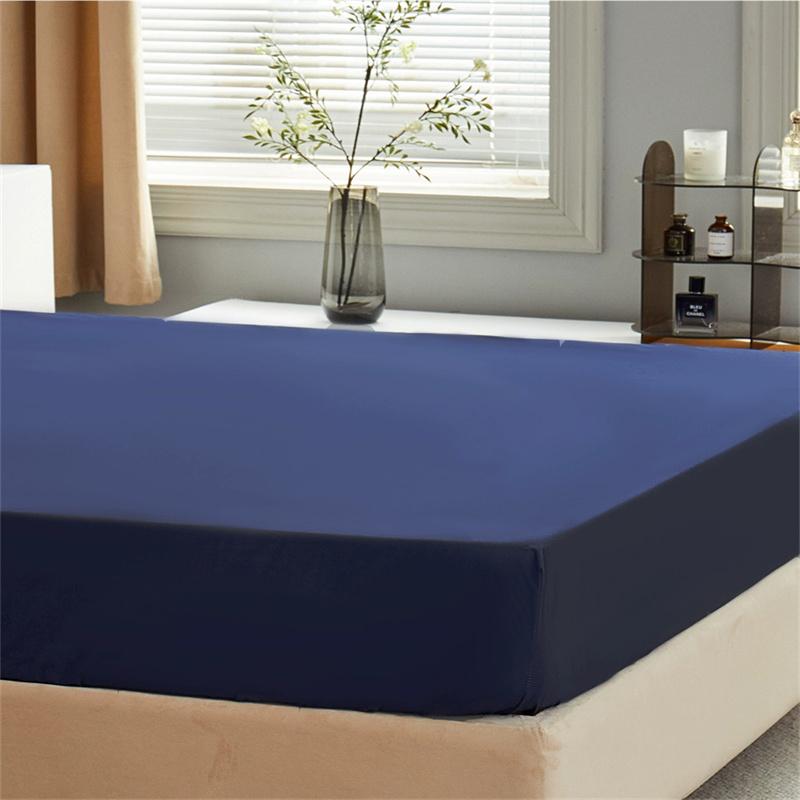 2025 Solid Color Bed Fitted Sheet Waterproof Bedcover Bed Sheet 1pc Mattress Cover Soft Comfortable Fitted Sheet Washable Durable Mattress Protector