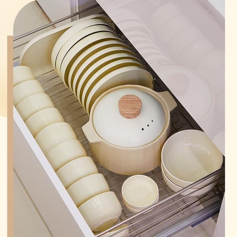 French Cream Style Ceramic Dinnerware Set