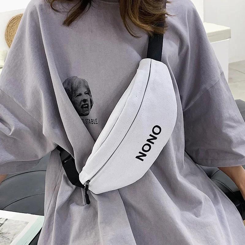 Breast Bag Canvas 2022 New Fashion Wear for Men and Women's Casual Crossbody Waistpack Single Shoulder Bounce Bag Fanny Pack