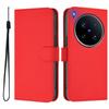 For Vivo X200 Ultra 5G Case Solid Color Wallet Leather Phone Cover with Strap