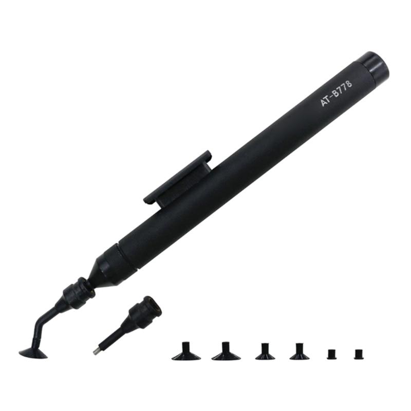 

AT-B778 Antistatic Manual Vacuum Suction Pen IC Pickup Tool and Lens Suction Cup Pick Up Pen Sucker with Disc Nozzle 1