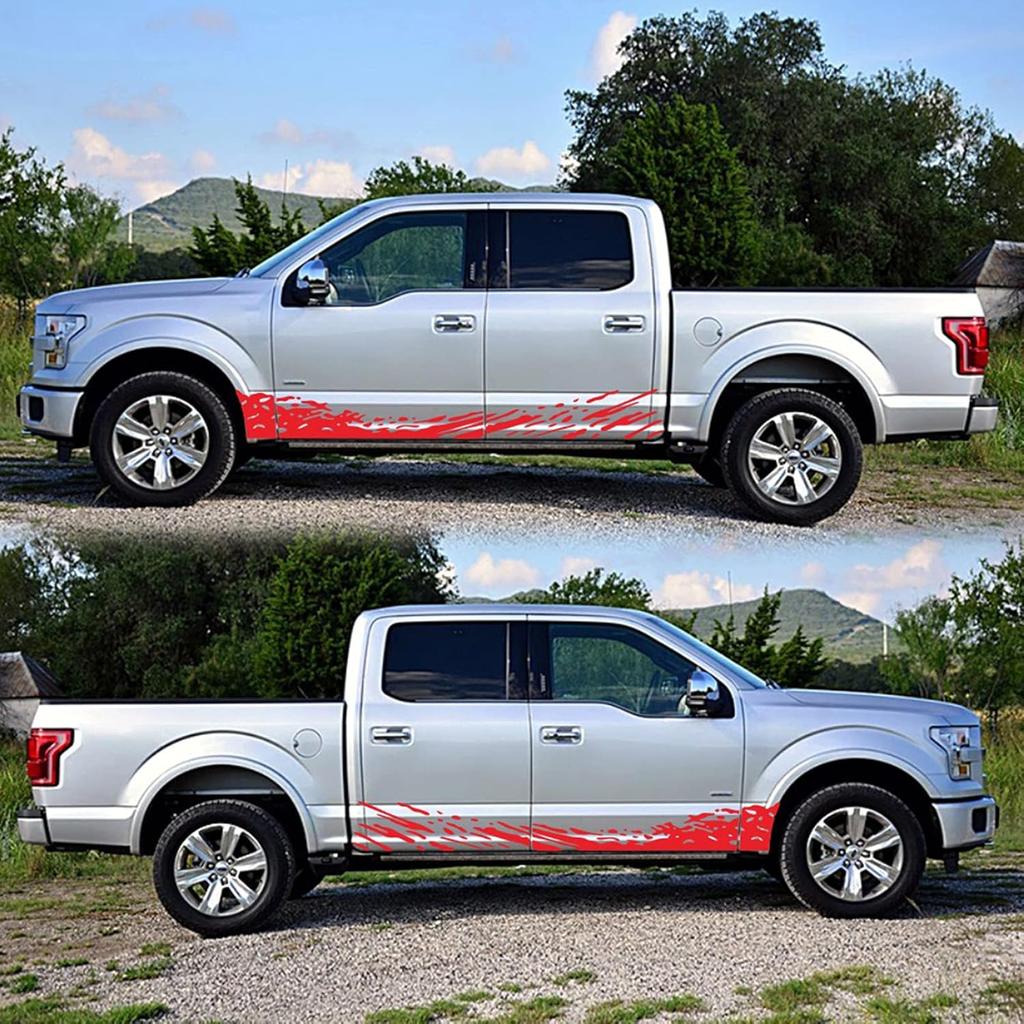 Stickers, Truck Car Stickers, Racing Stripes Car Stickers, Waves Graphics Vinyl Stickers for Car Body Door, Car Decal Stickers for Large Car Side