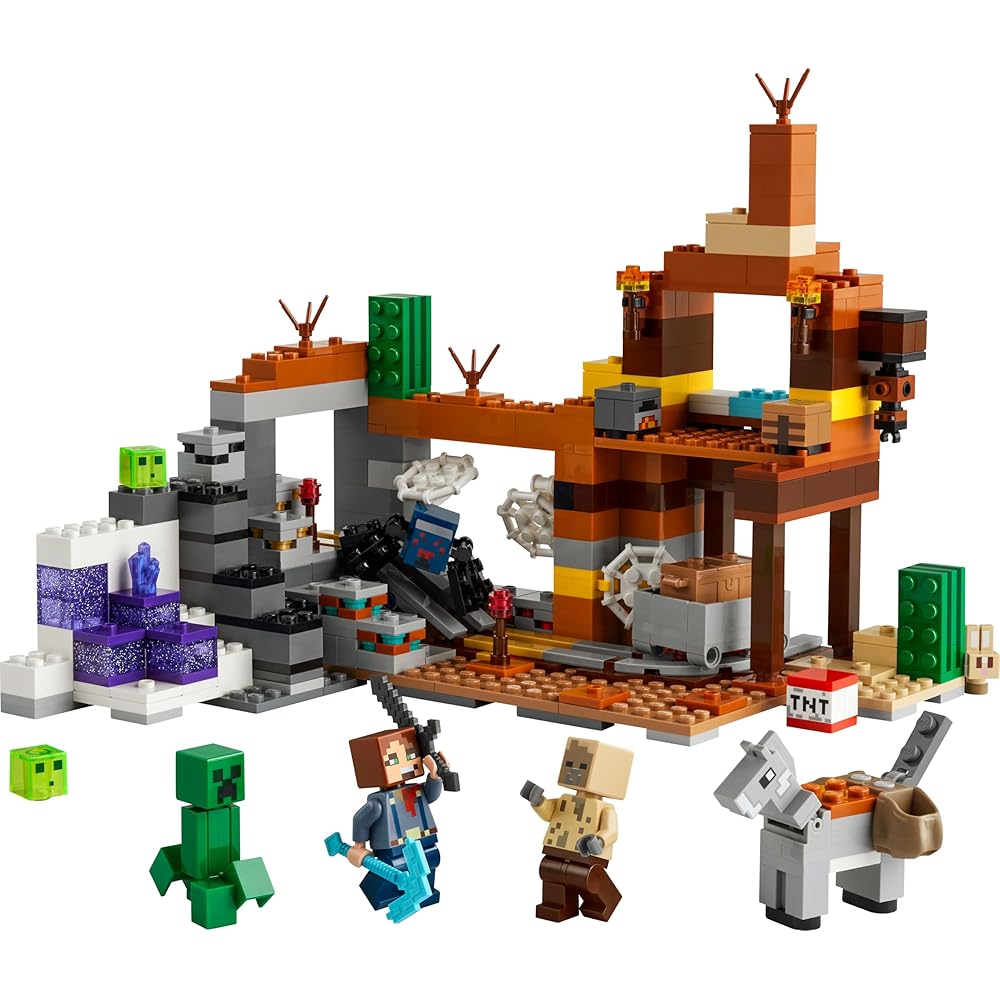 LEGO Minecraft Abandoned Mine Toy Set 21263 Building Blocks for Kids Ages 8-10