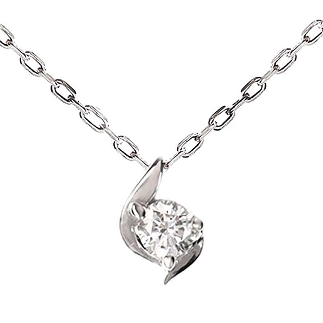 

Діамантове кольє на день народження, популярний аксесуар, простий діамант 925 проби, венеціанський ланцюжок [Diamond Lab] для жінок, 0.15 карата, подарунок