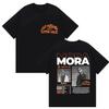 Rapper MORA Tour 2026 Merch T Shirt Men's Women Vintage High Quality Fashion T-shirts Hip Hop Clothing Oversized Cotton T-shirt